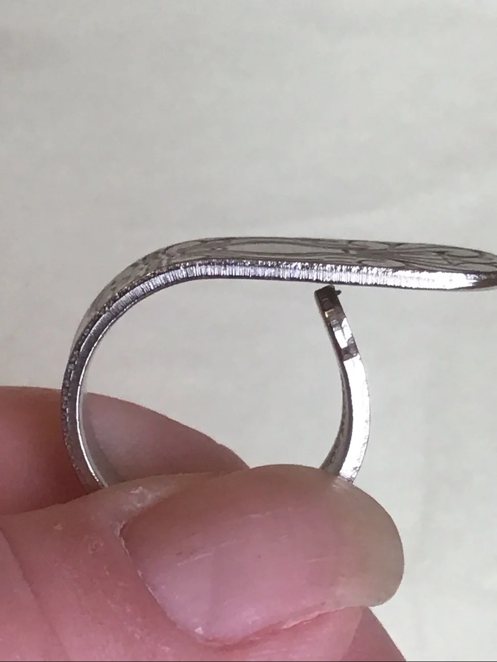 Vintage Silver Spoon Ring, Adjustable